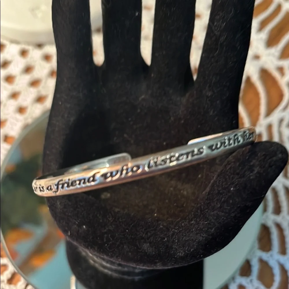 Silver Engraved Cuff Bracelet